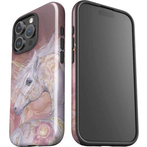 Licorne Florale Rose Unicorn by Laurie Prindle iPhone 16 Pro Impact Case